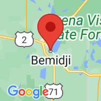 Map of Bemidji, MN US
